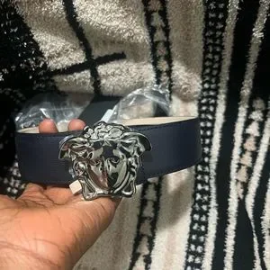 Versace palazzo belt with medusa buckle hot sale